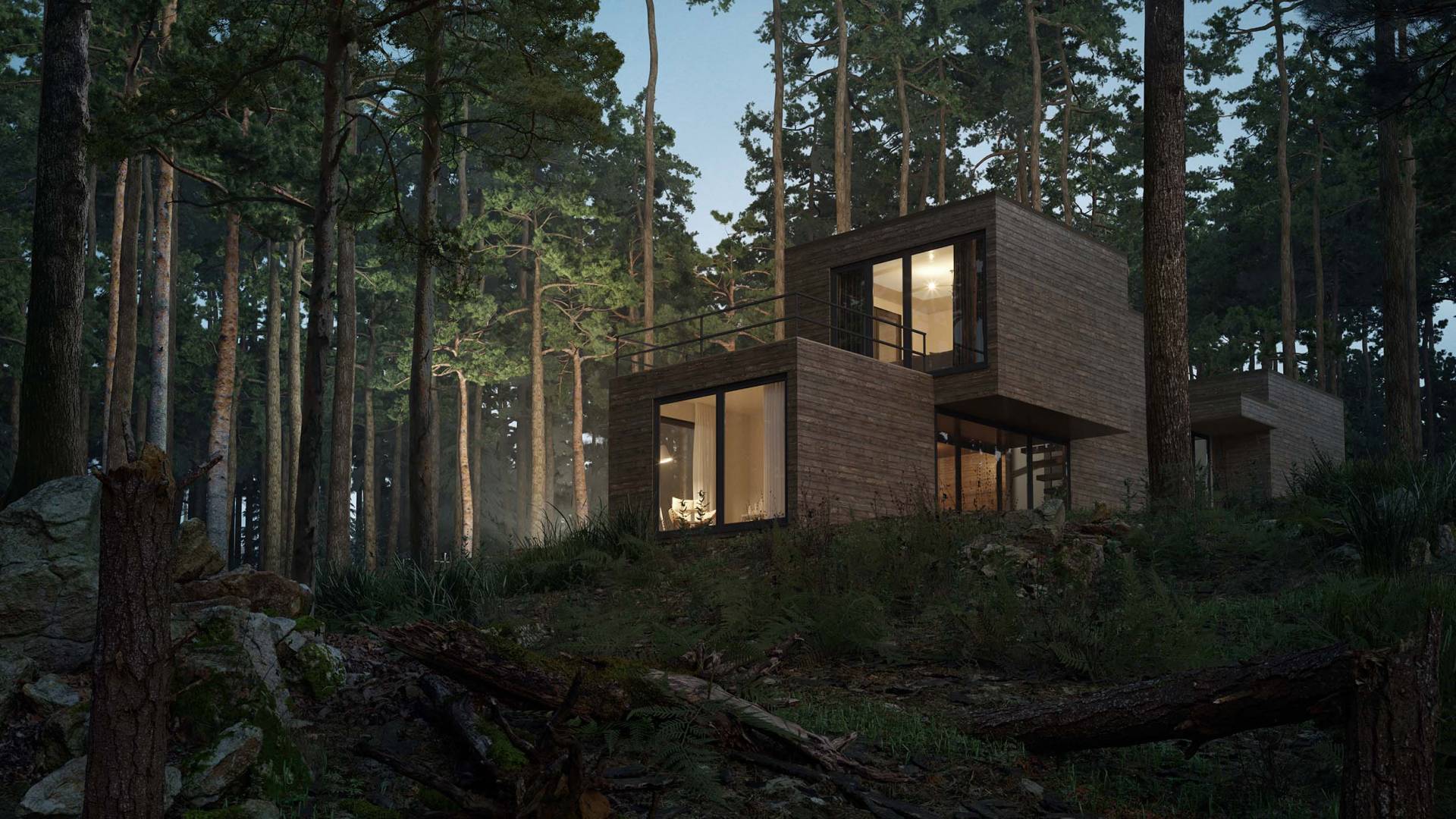 Residence in the woods
